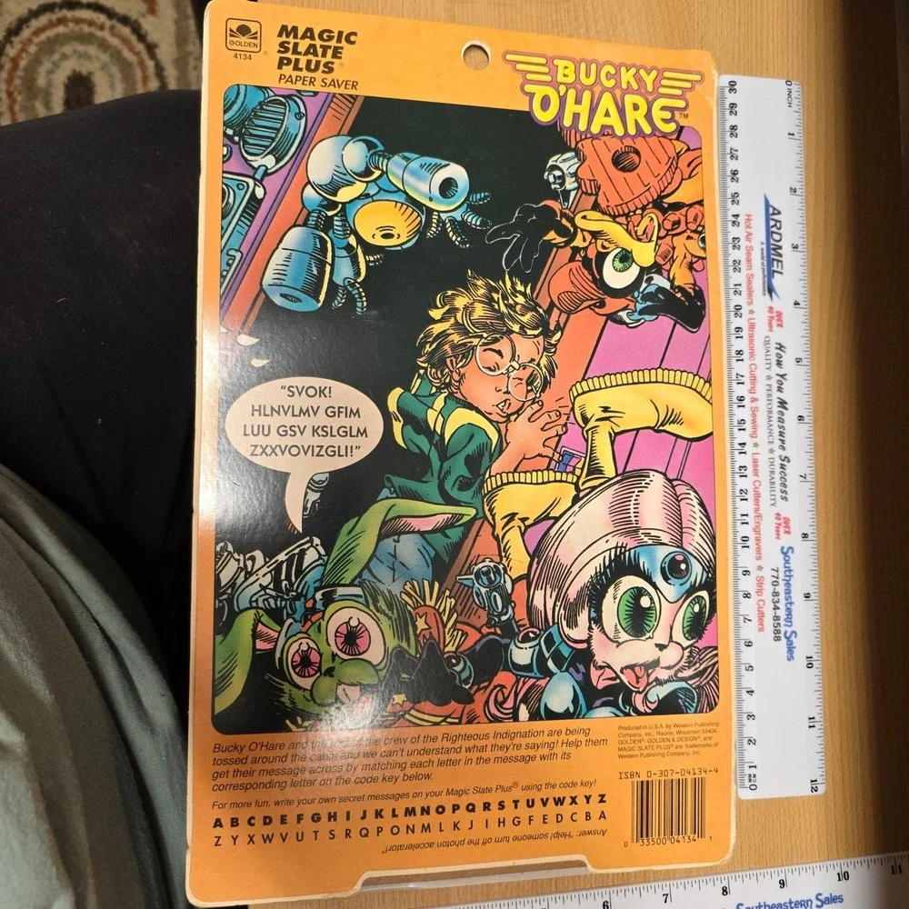 Vintage 1991 Bucky O'Hare Magic Slate Plus Paper Saver Golden 4134 Drawing Toy
